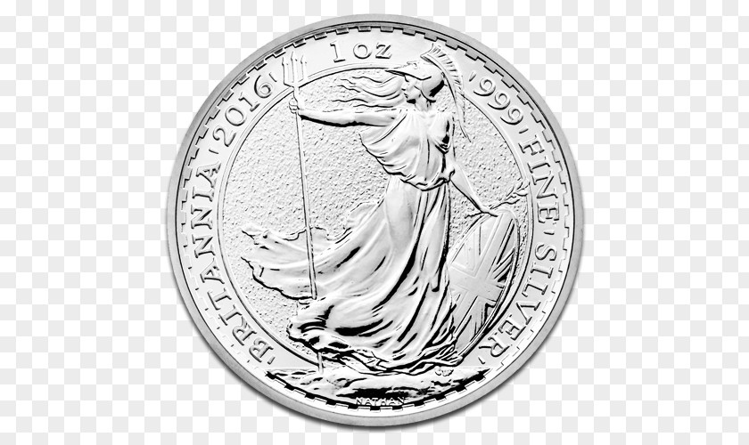 United Kingdom Britannia Bullion Coin Silver PNG