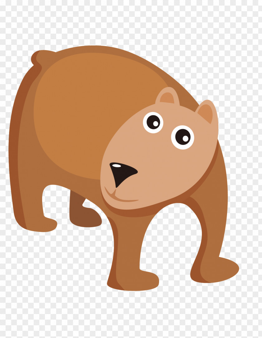 Cartoon Animal Bear Dog PNG