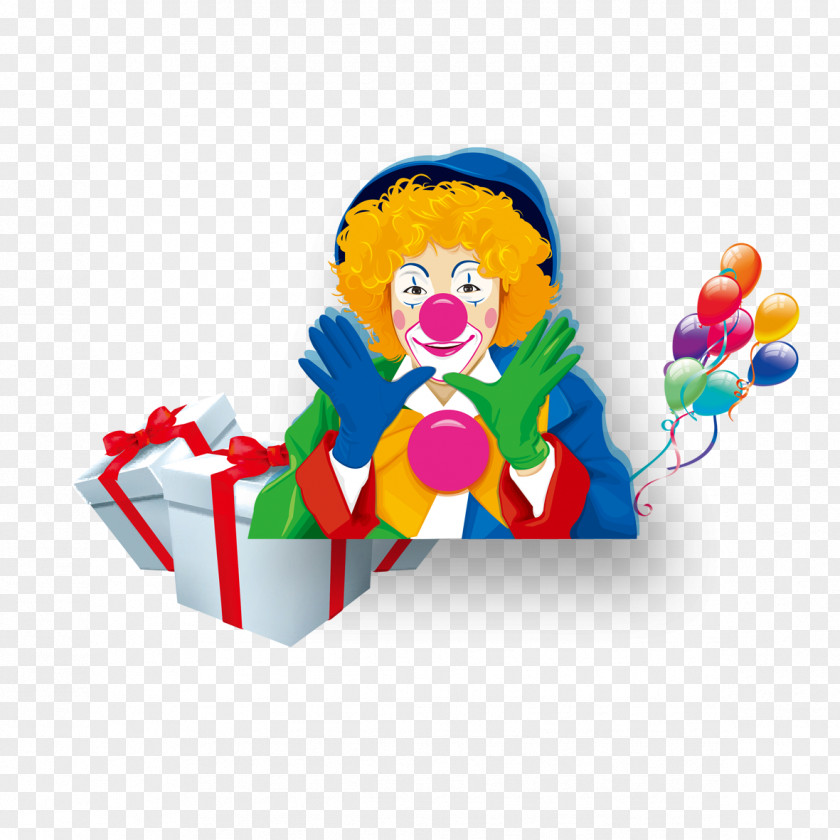 Clown Gift PNG
