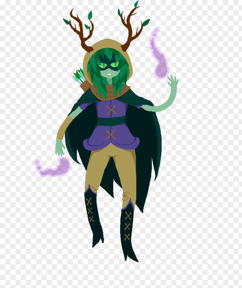 Huntress Wizard Costume Design Legendary Creature Clip Art PNG