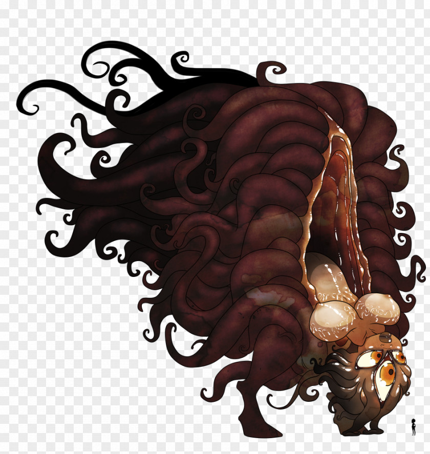 Octopus Illustration Legendary Creature PNG