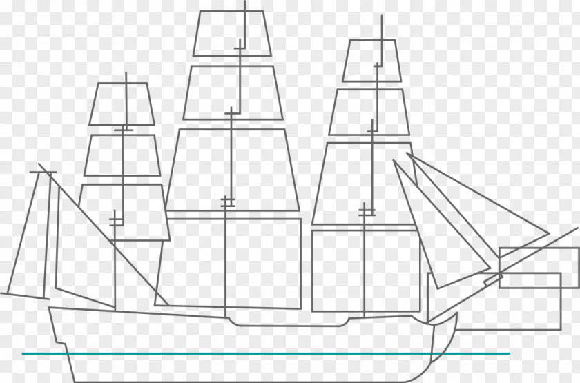 Ship Of The Line Sailing Drawing Boat PNG