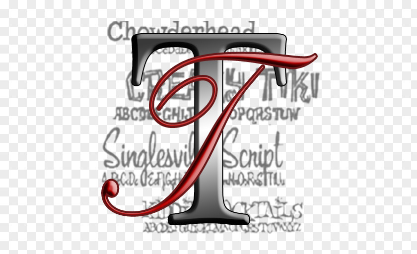 Typography Design Serif Font PNG