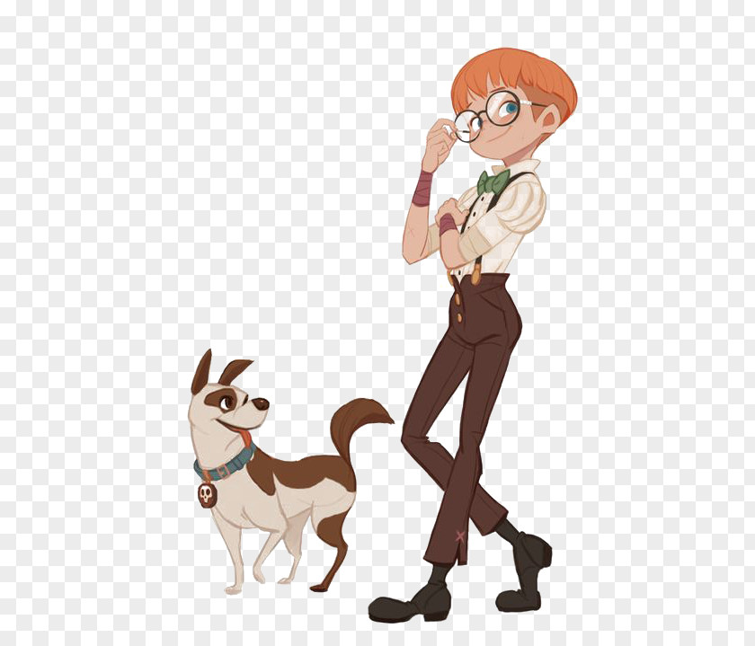 Walk The Dog Animation Character Cartoon Model Sheet PNG