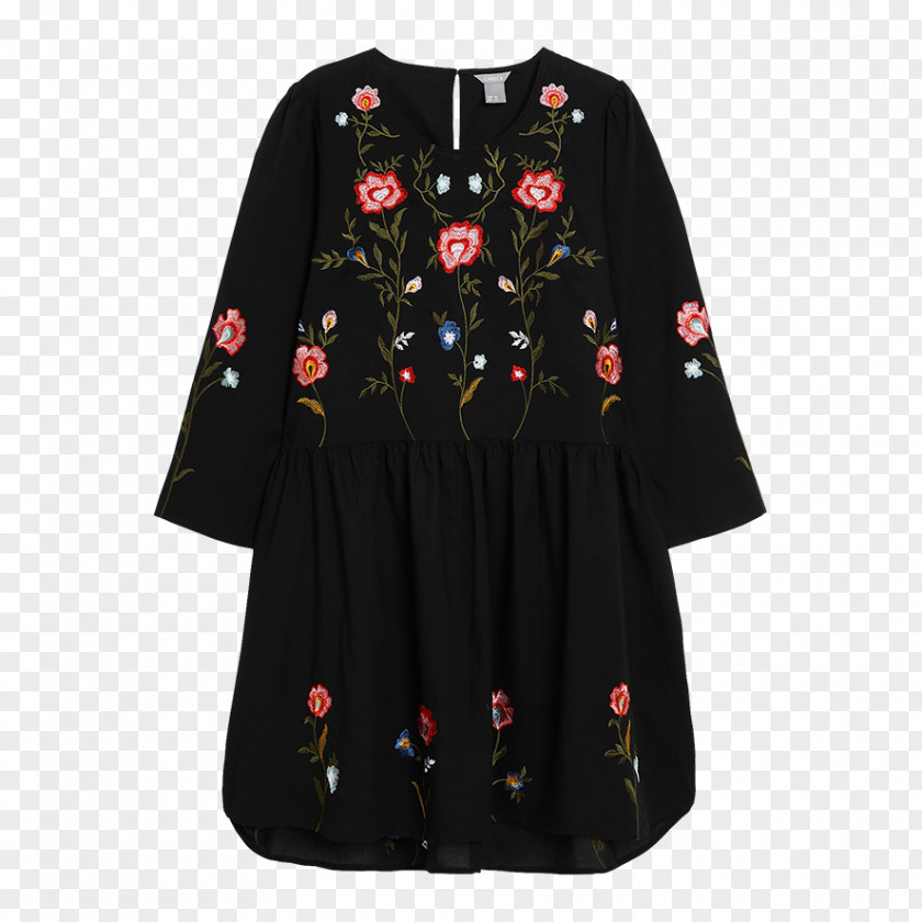 Moda Little Black Dress Fashion Tunic Sleeve PNG