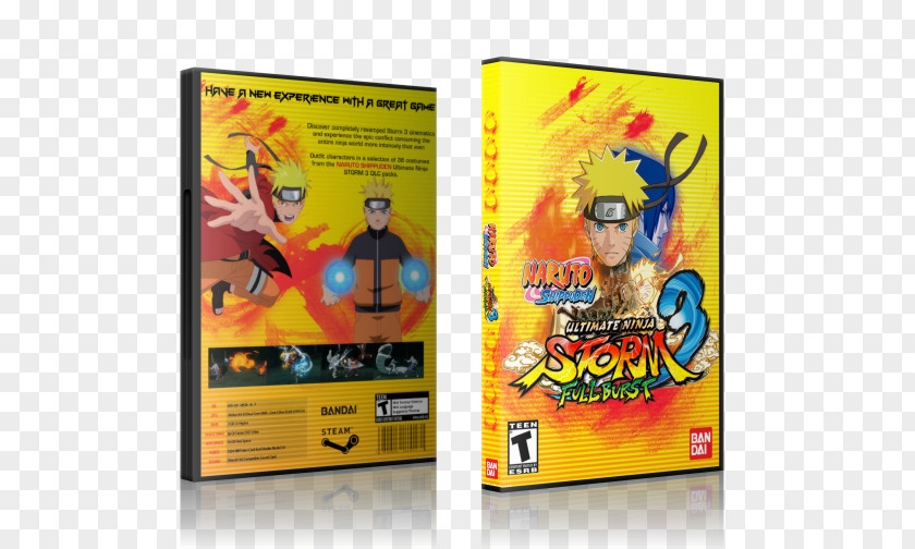 Naruto Ultimate Ninja 3 Ps2 Shippuden: Storm Xbox 360 Cover Art PNG