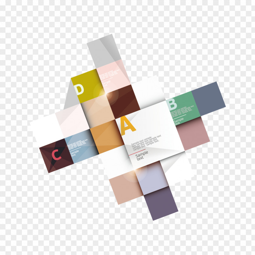 Ppt Flat Splice Box Shuai Paper Adobe Illustrator PNG