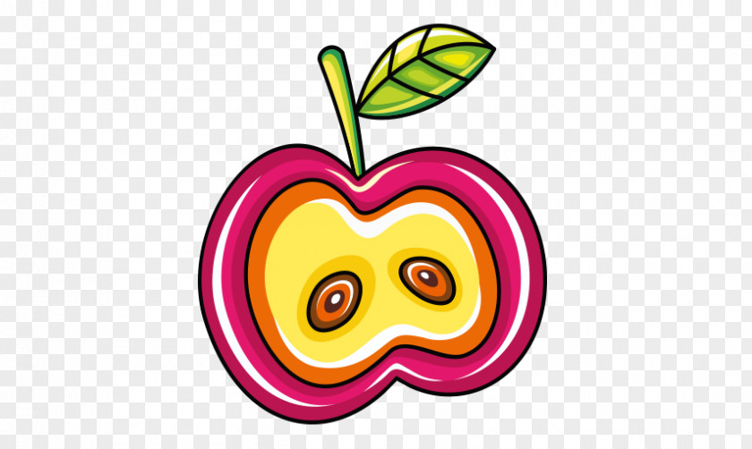 Realistic Apple Vector Clip Art PNG