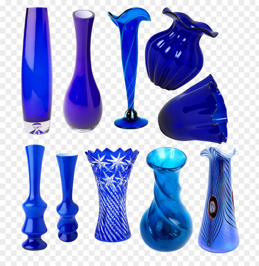 Vase Glass Cobalt Blue Blog PNG
