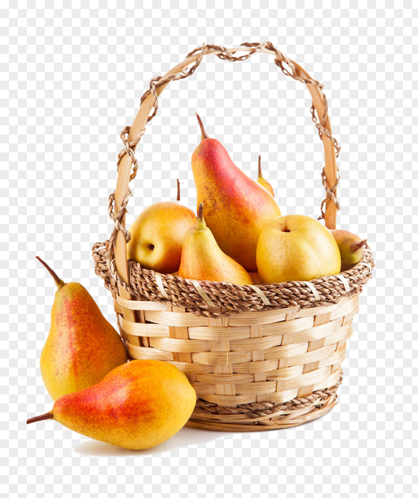 Bamboo Basket Of Pears Pyrus Xd7 Bretschneideri Fruit Pear Auglis PNG