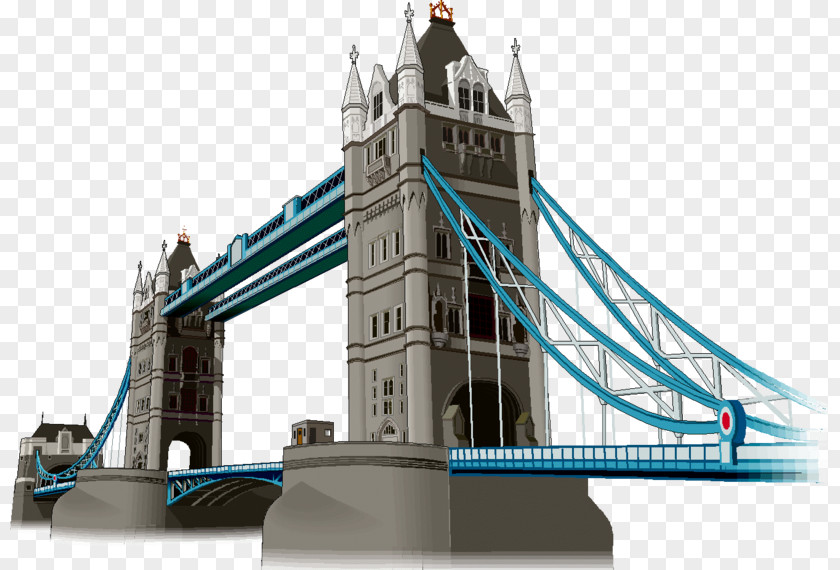 Big Ben Tower Bridge Of London River Thames PNG