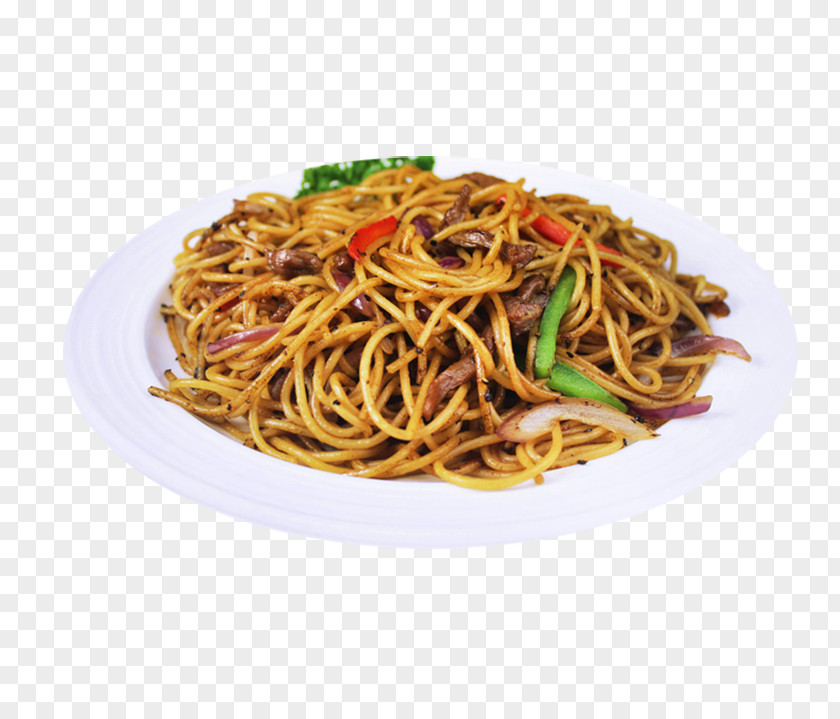 Black Pepper Beef Fried Spaghetti Chow Mein Lo Aglio E Olio Singapore-style Noodles Alla Puttanesca PNG