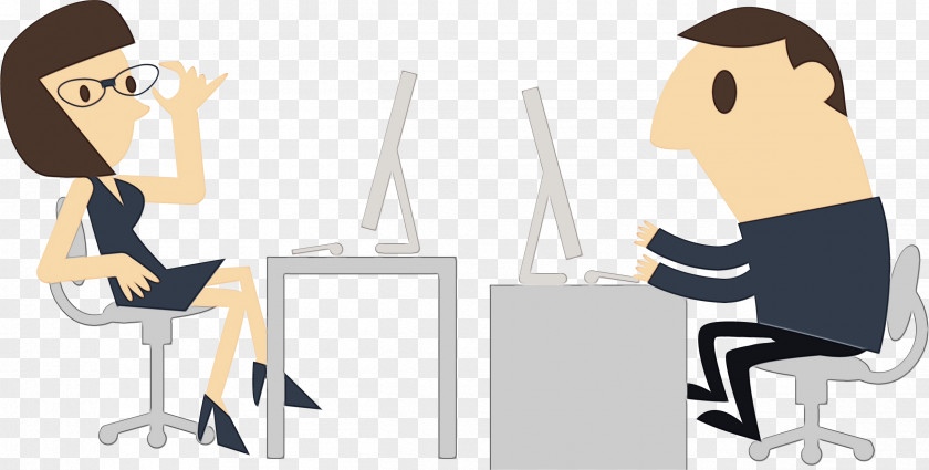 Gesture Sitting Cartoon Clip Art Animation Job Conversation PNG