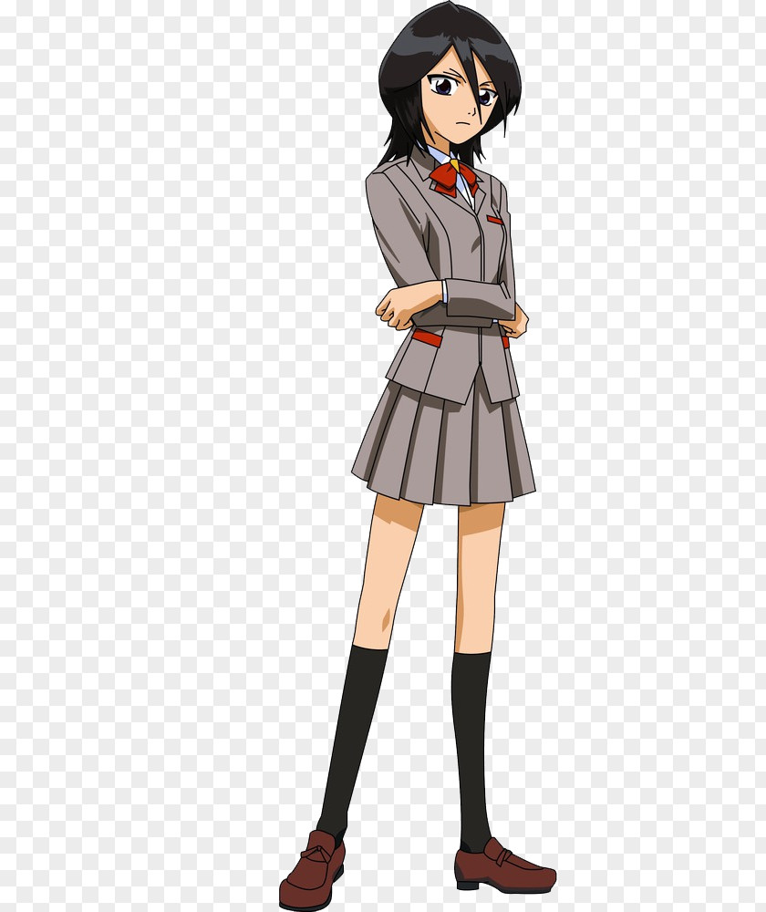 Rukia Bleach Kuchiki Ichigo Kurosaki School Uniform Costume PNG