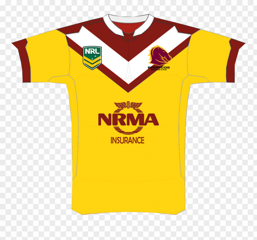 Brisbane Broncos Sports Fan Jersey T-shirt Logo Outerwear Sleeve PNG