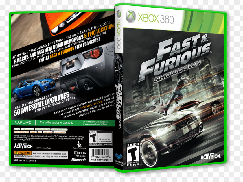 Furious Fast & Furious: Showdown Xbox 360 PlayStation 3 The And Video Game PNG