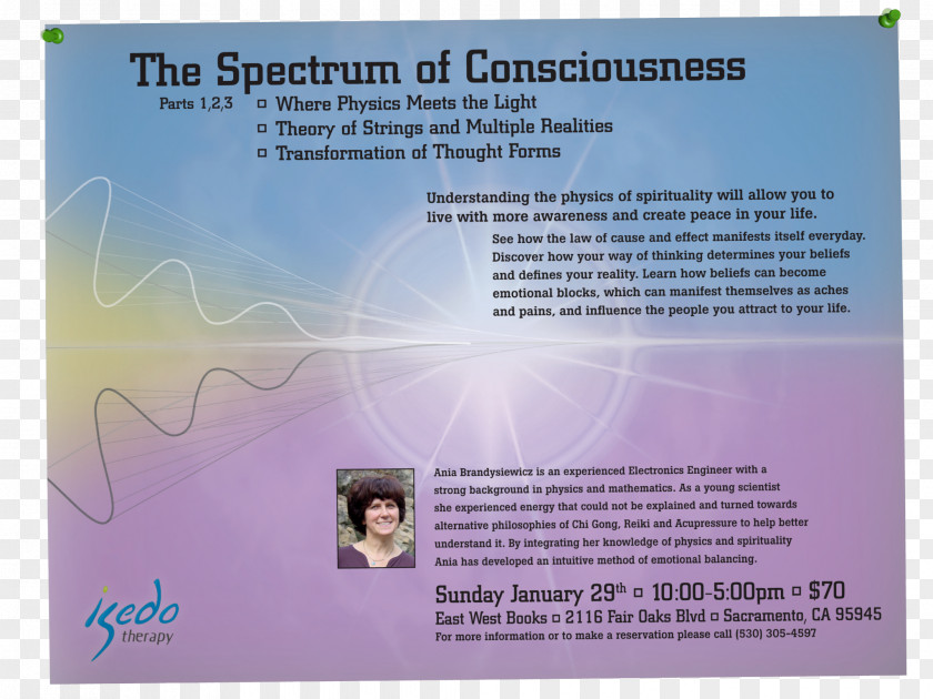 Indie Concert Flyer Advertising The Spectrum Of Consciousness Printing PNG