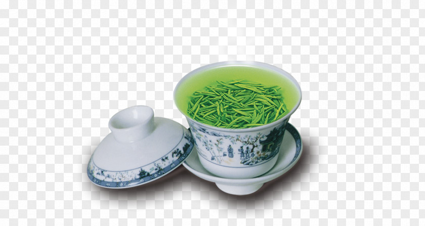 And Tea Cup Green White Chawan Teaware PNG