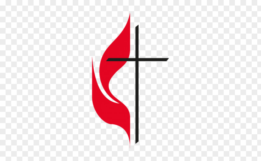 Church Vector Greenwood United Methodist Cross And Flame Methodism Christian PNG