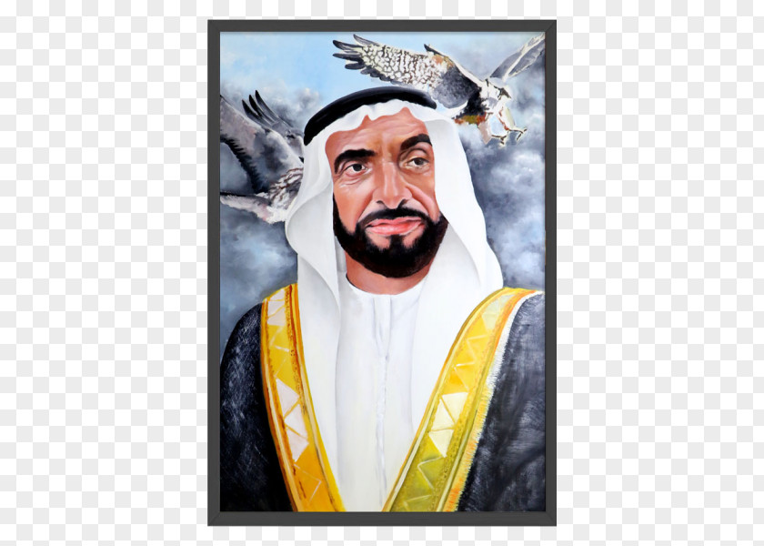 Hand-painted Clipart Zayed Bin Sultan Al Nahyan Abu Dhabi Family Sheikh Painting PNG