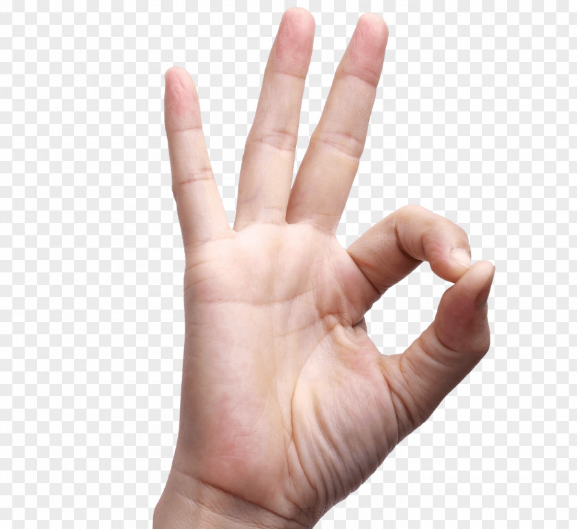 Holding Hands OK Finger Hand Sign Language PNG