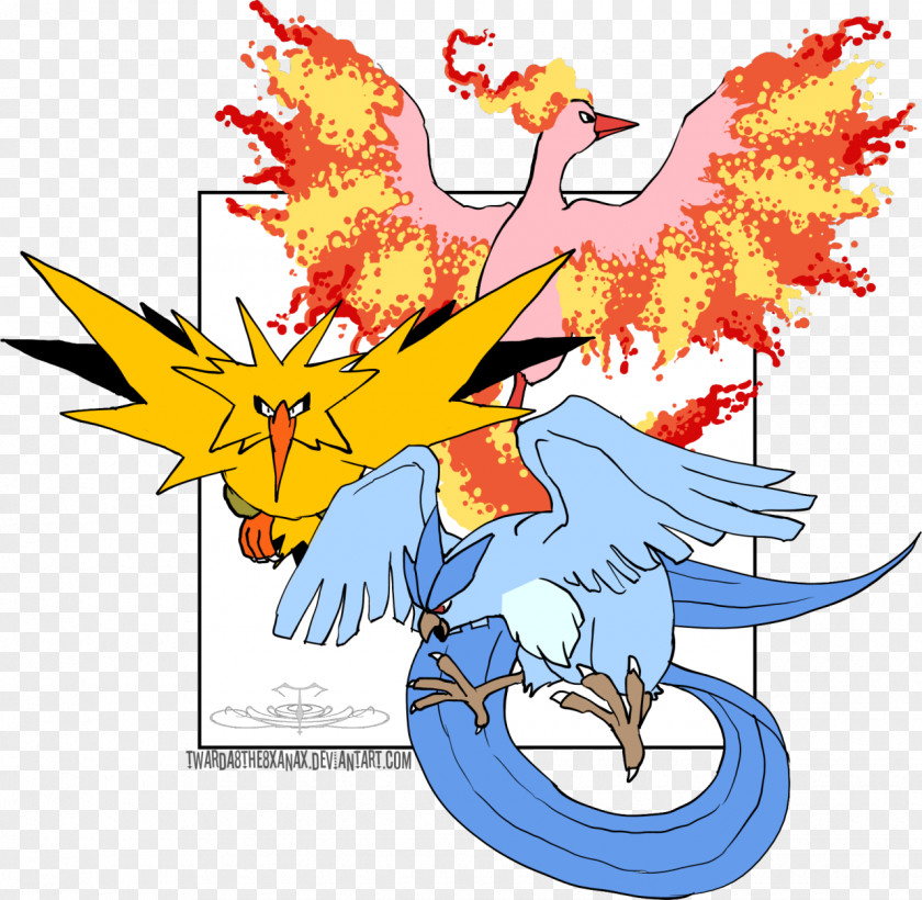 Pokémon X And Y Zapdos Articuno Moltres PNG