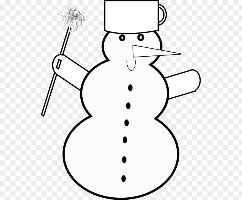 Snowman Clip Art The Line Drawing PNG