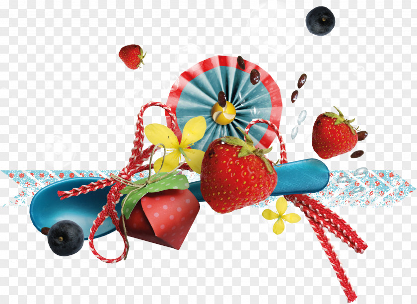 Strawberry Spoon Origami Aedmaasikas PNG