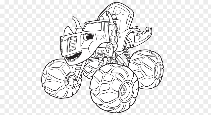 Darington Coloring Book Monster Truck Nick Jr. PNG