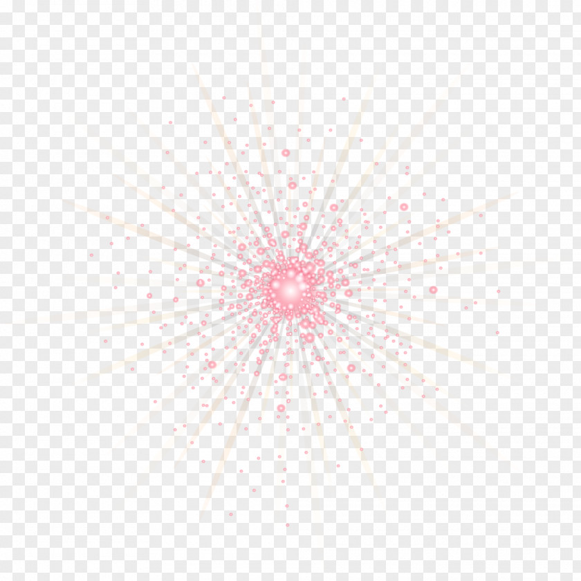 Pink Fireworks Symmetry Pattern PNG