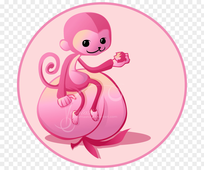 Pink Monkey Jonathan Harker Illustration PNG
