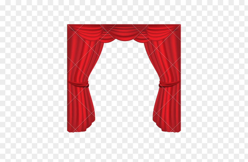 Red Curtain Window Treatment Theater Drapes And Stage Curtains Cinema PNG