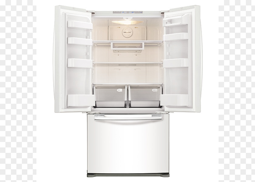 Refrigerator Samsung RF18HFENB Ice Makers Cubic Foot PNG