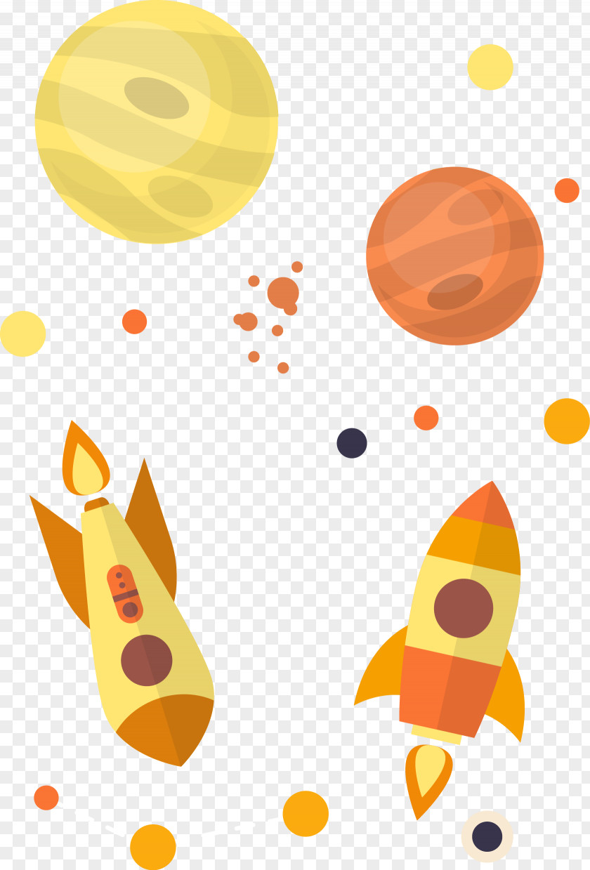 Vector Planet Outer Space Rocket Euclidean PNG