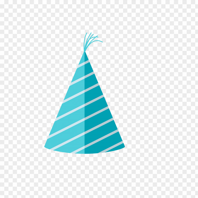Birthday Hat Party Blue PNG