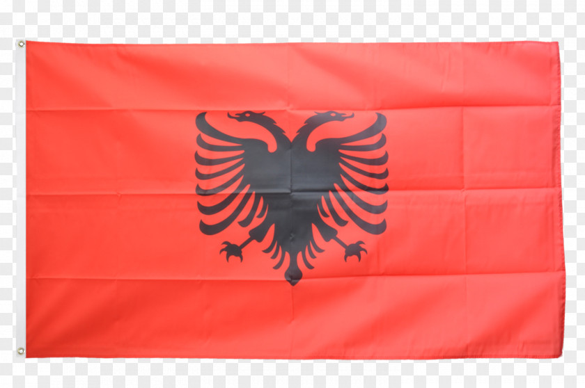Flag Hanging Of Albania People's Socialist Republic Double-headed Eagle PNG