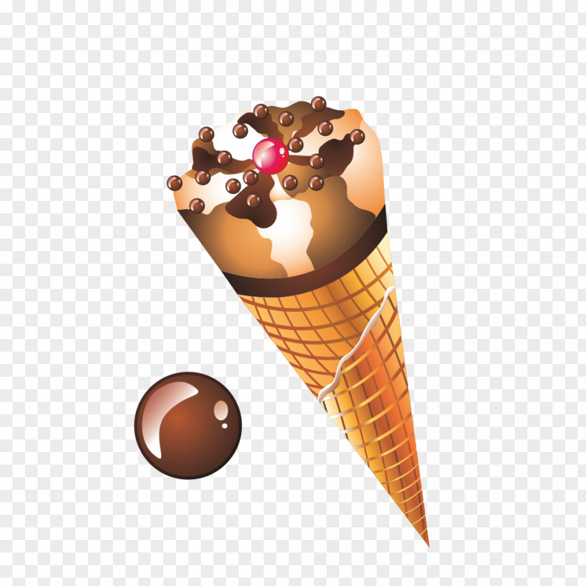 Ice Cream Vector Cone Sundae Pop PNG