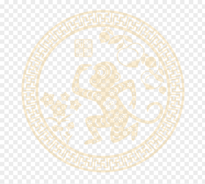 Monkey Background Material Circle Area Pattern PNG