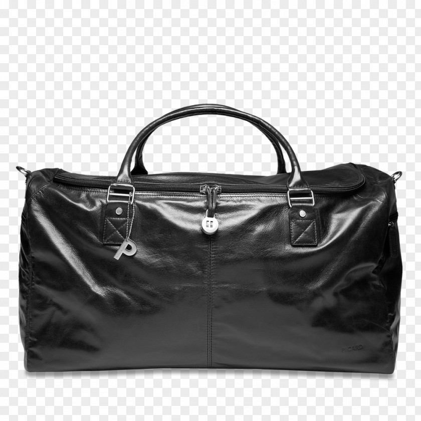 Weekend Baggage Leather Travel Briefcase PNG