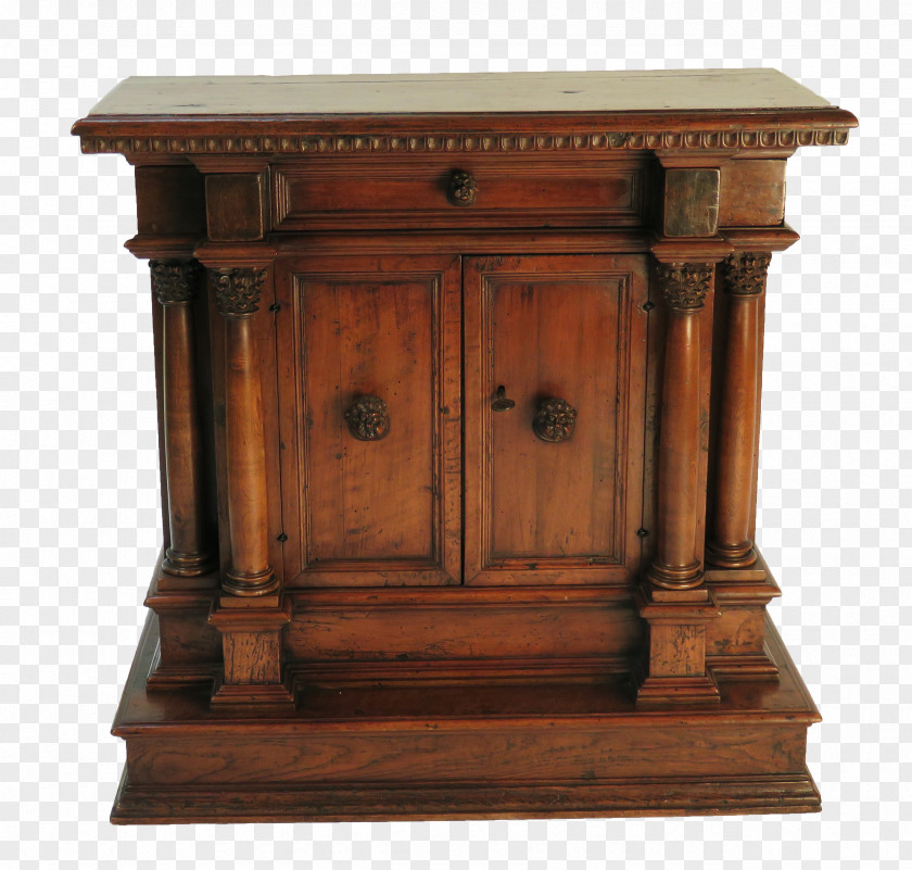 Antique Bedside Tables Buffets & Sideboards Drawer Wood Stain PNG