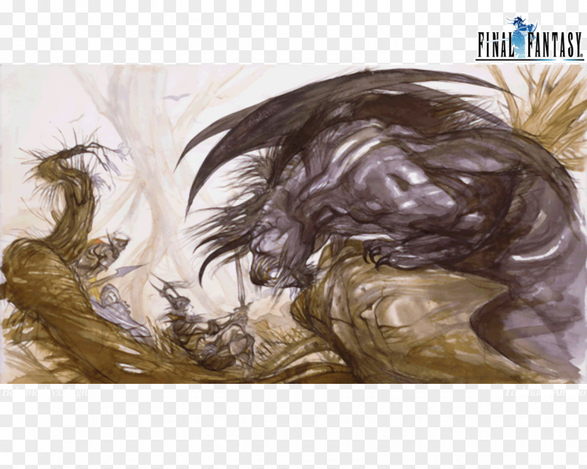 Fantasy Story Final VI The Art Of Yoshitaka Amano Drawing PNG