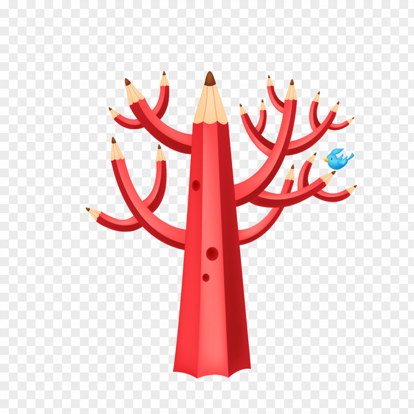 Pencil Tree Child Clip Art PNG
