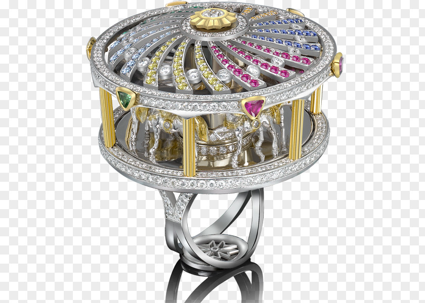 Ring Jewellery Diamond Carousel Colored Gold PNG