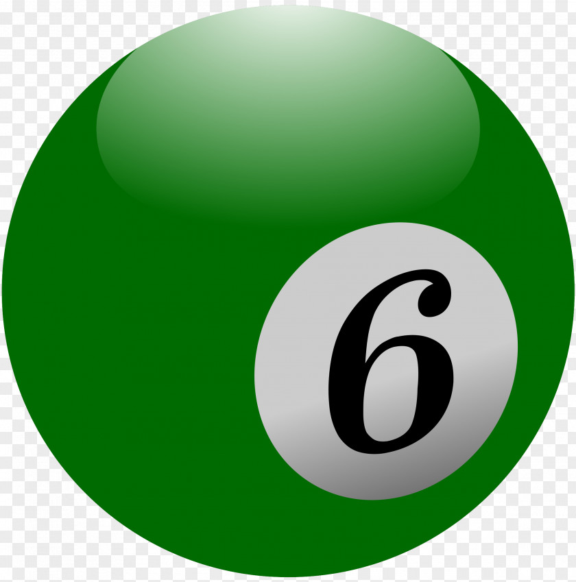 Six Billiard Balls Billiards Snooker Pool PNG