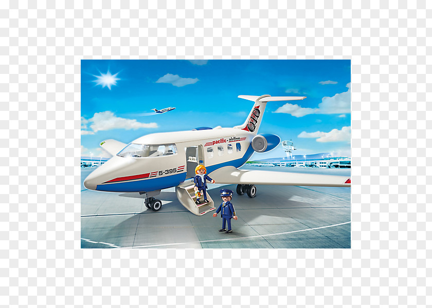 Airplane Playmobil Aircraft Airliner Toy PNG