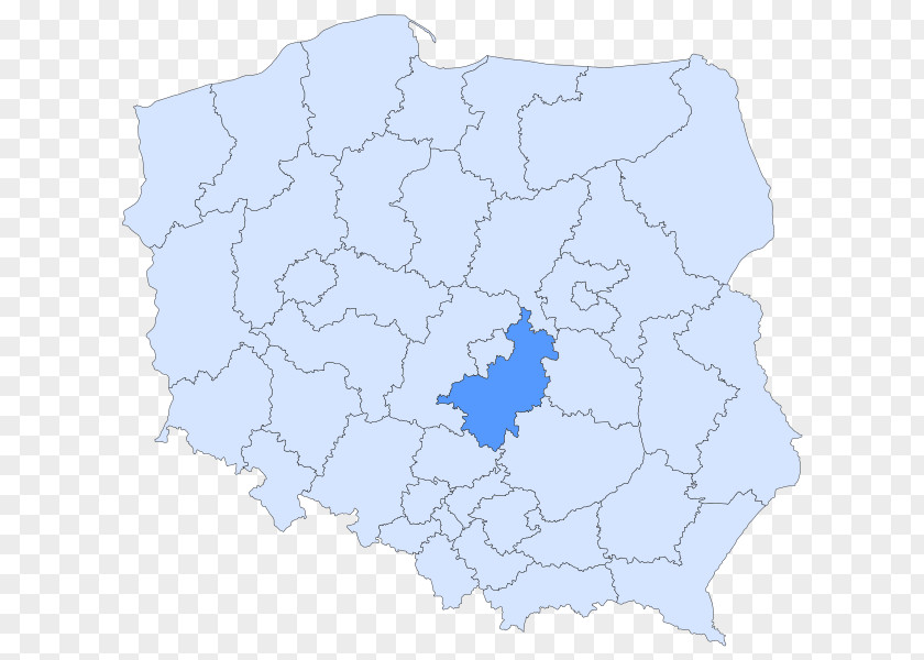 Map Piotrków Trybunalski Skierniewice Bełchatów County Powiat Electoral District 10 Of The Polish Sejm PNG