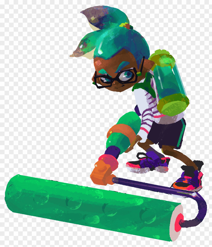 Paint Roller Splatoon 2 Wii U Video Game Nintendo PNG