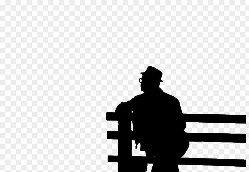 Silhouette Of Man Sitting One Sentence Is Ten Thousand Sentences Fushu Person PNG