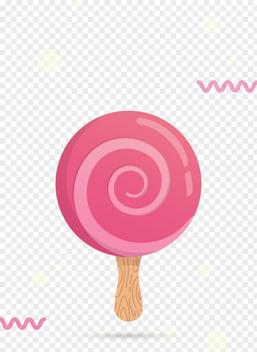 Pink Round Ice Cream Vector Illustration Library Lollipop Candy PNG