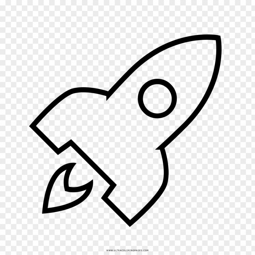 Rocket Coloring Book Drawing Spacecraft Ausmalbild PNG